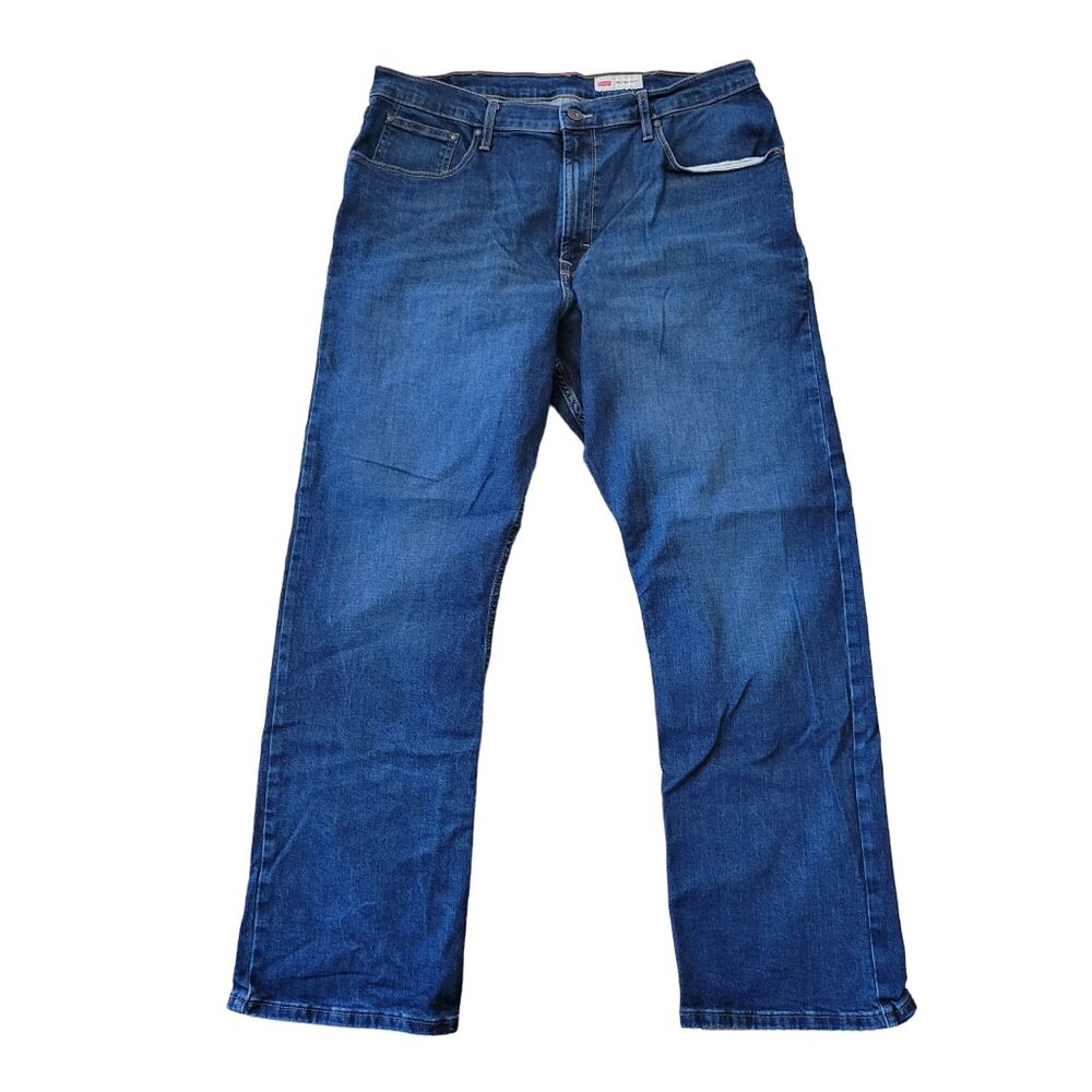 Wrangler Relaxed Boot Jeans‎ 38x32 Blue Denim Pants Bootcut
